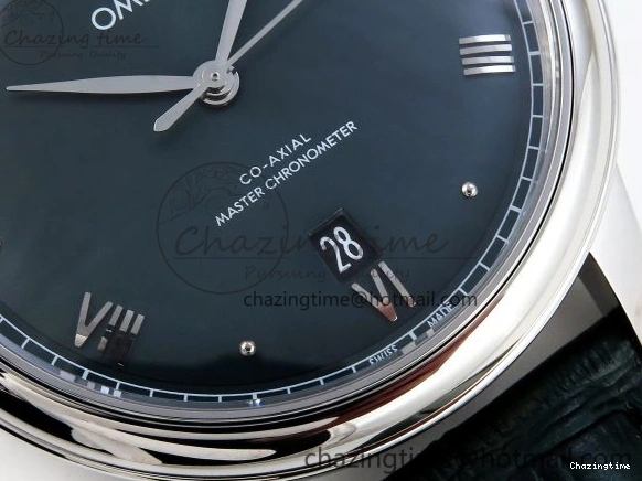0215 Tailored De Ville Date SS MKF 1:1 Best Edition Dark Gray Dial Roman Marker on Black Leather Strap A 7740